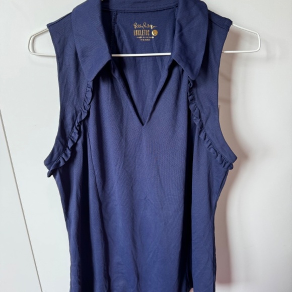 Lilly Pulitzer Navy Sleeveless Top - Picture 2 of 4
